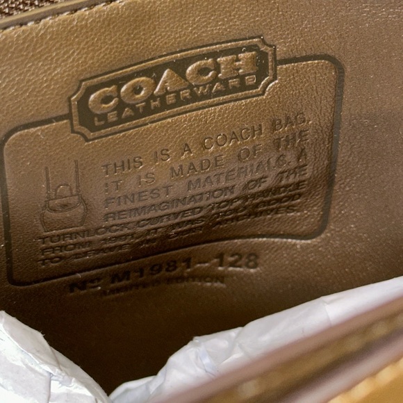 New with tags - Coach 1941 Turnlock Curved Top handle Handbag in faded hickory - Picture 2 of 10